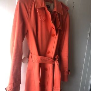 Club Monaco Trench Size S, Coral